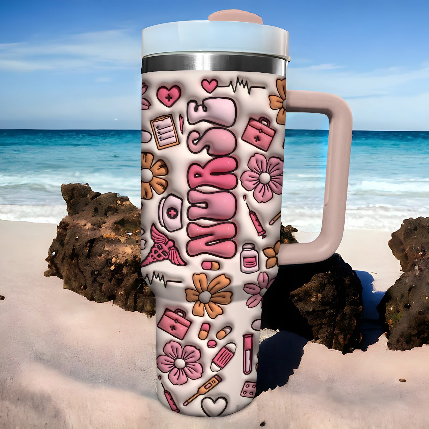 Nurse Life Custom Stanley Cup 40 oz 30 oz Tumbler With HandleTVC2301728 - Image 3