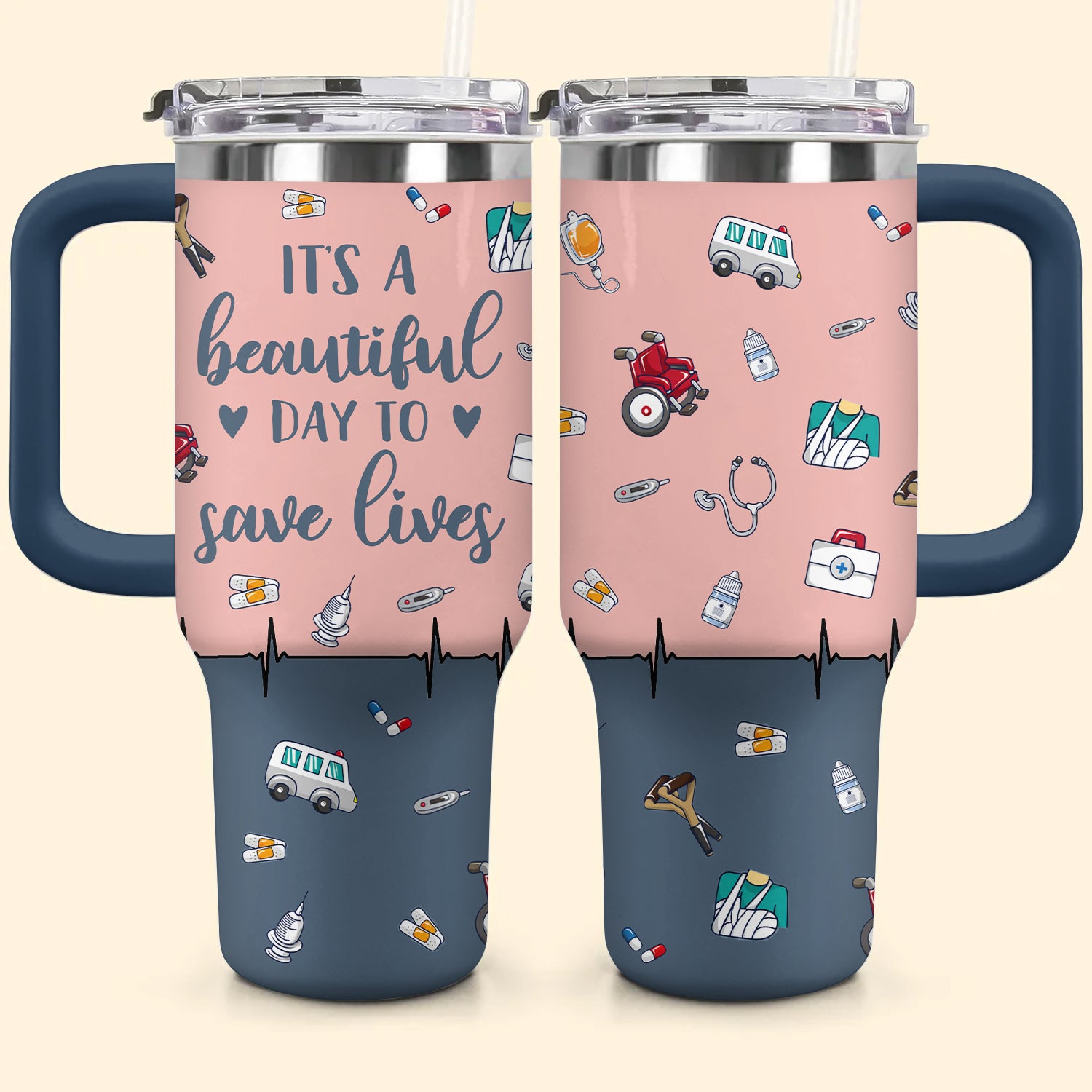 Nurse Life Custom Stanley Cup 40 oz 30 oz Tumbler With HandleTVC2301737