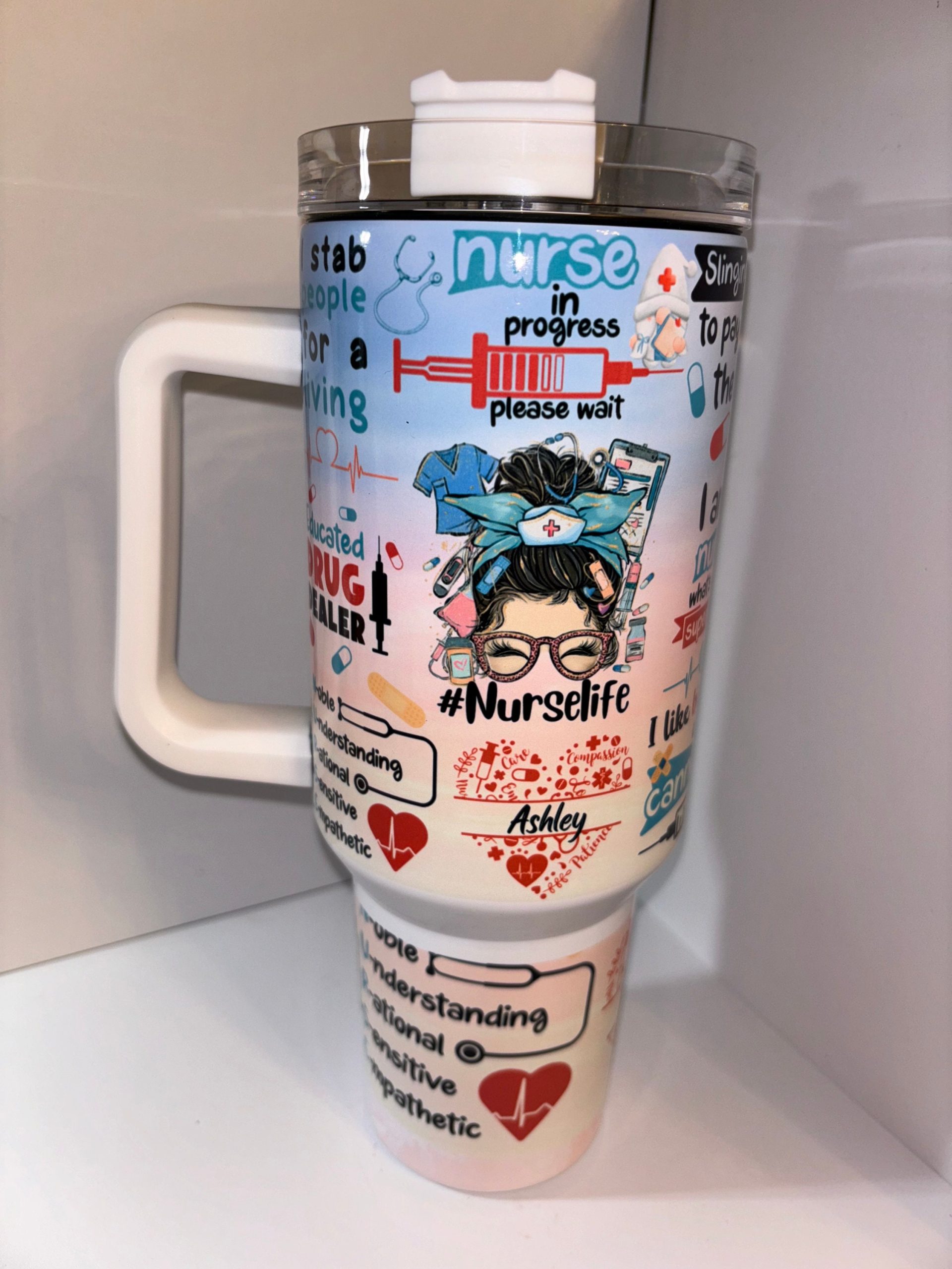 Nurse Life Custom Stanley Cup 40 oz 30 oz Tumbler With HandleTVC2301910 - Image 2