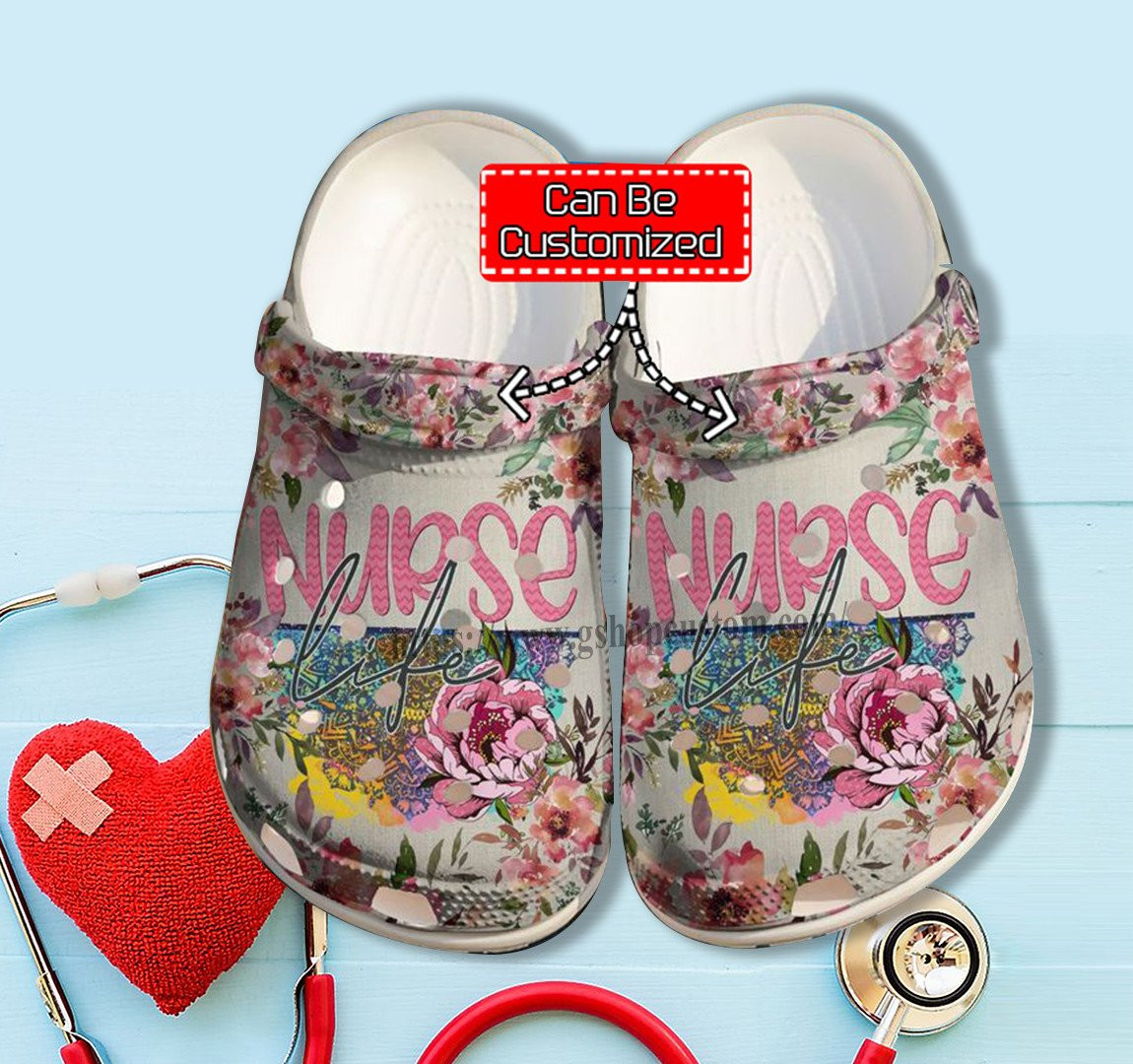 Nurse Life Flower Women Shoes Gift Step Mom