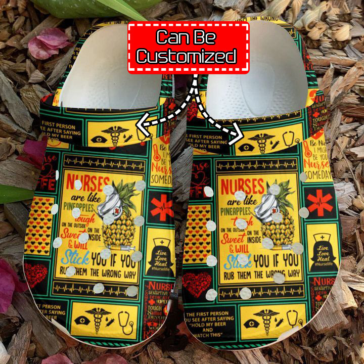 Nurse - Nurse Are Like Pineapples clog Shoes For Men And Women