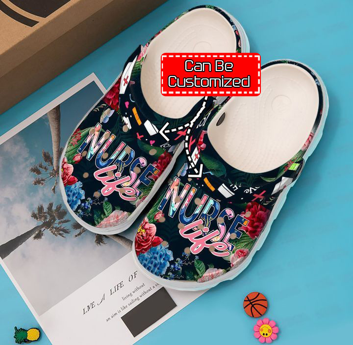 Nurse - Nurse Floral Life clog Shoes For Men And Women