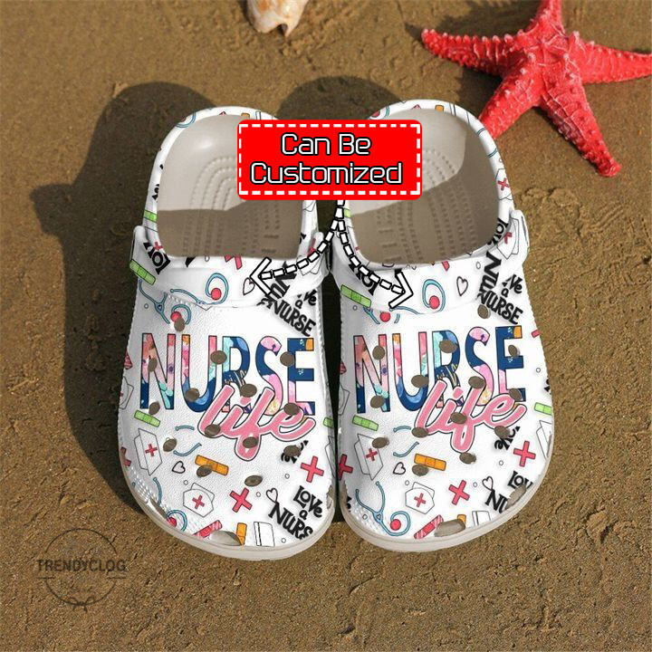 Nurse Nurse Love Life White clog Shoes