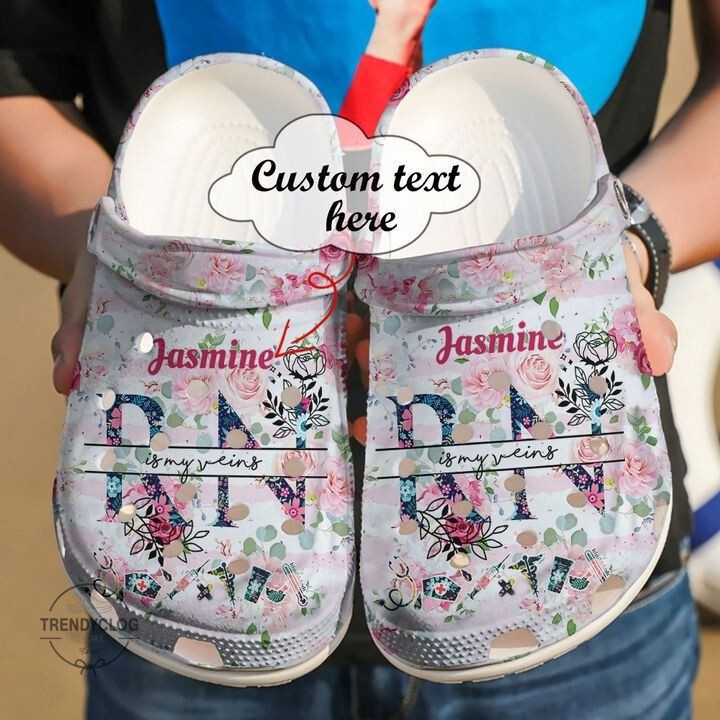 Nurse Nurse Personalized Rn In My Veins clog Shoes