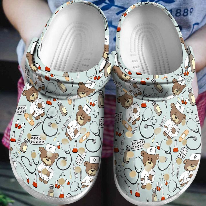 Nurse Nursing Life Rubber clog Shoes Comfy Footwear