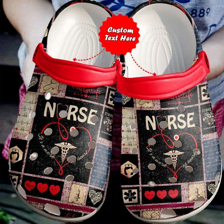 Nurse Pattern Gift clog Shoes Nurse