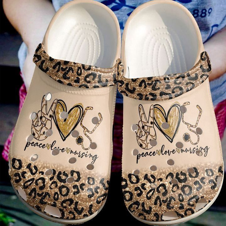 Nurse Peace Love Nursing Classic Clogs Shoes
