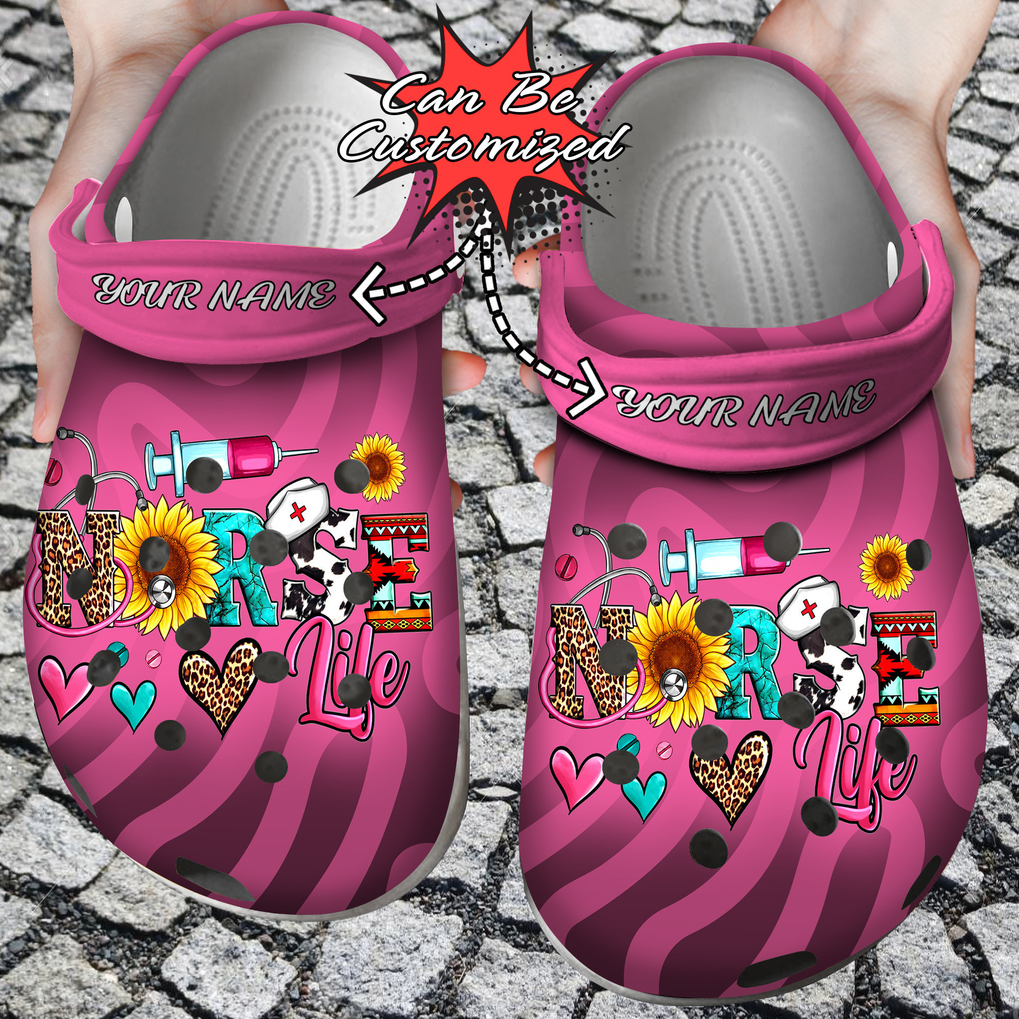 Nurse Personalized Nurse Life Clog Shoes