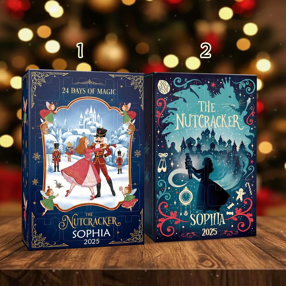 Nutcracker Advent Calendar 2025, Custom Ballet Christmas Countdown, Sugar Plum Fairy, DIY 24 Day Ornament Set - Image 3