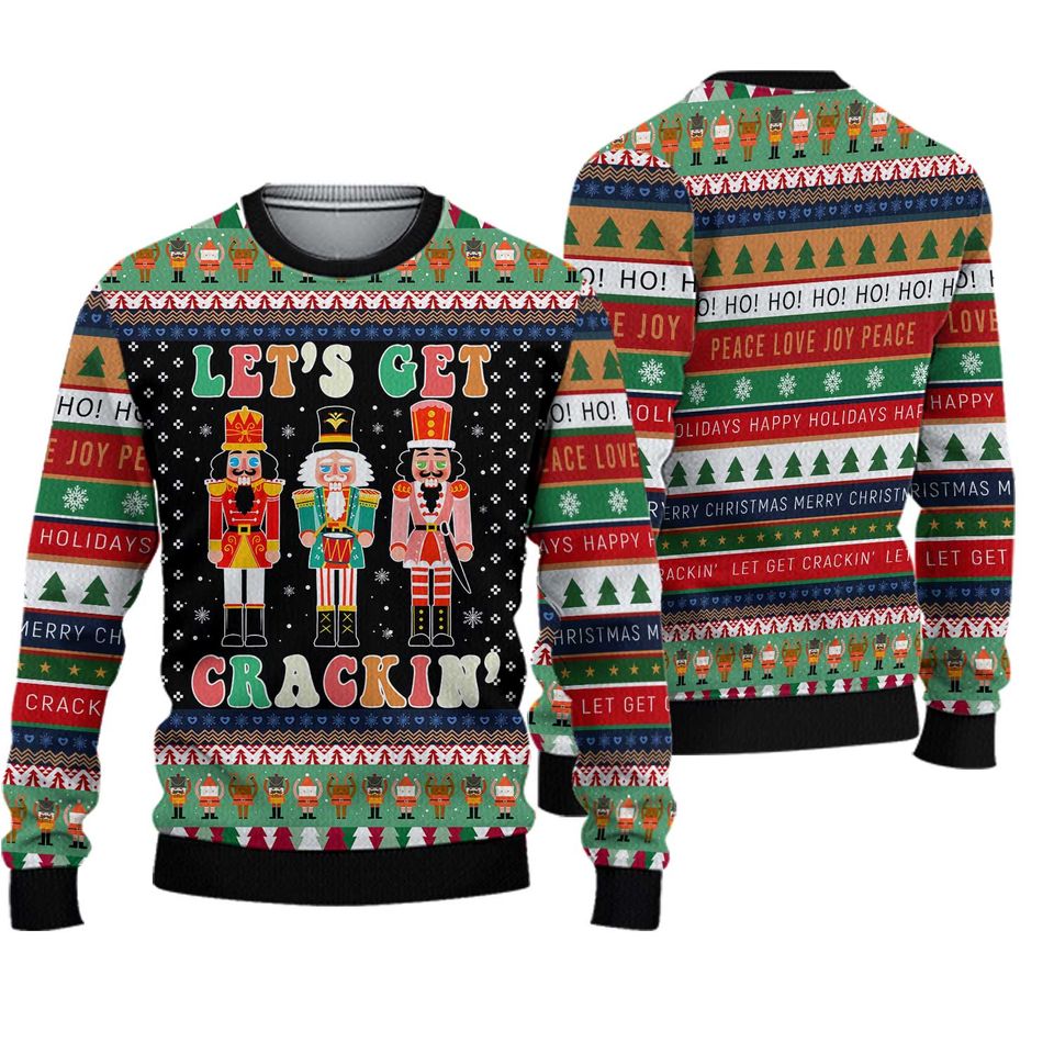 Nutcracker Christmas Sweater, Deez Nuts Nutcracker Sweater