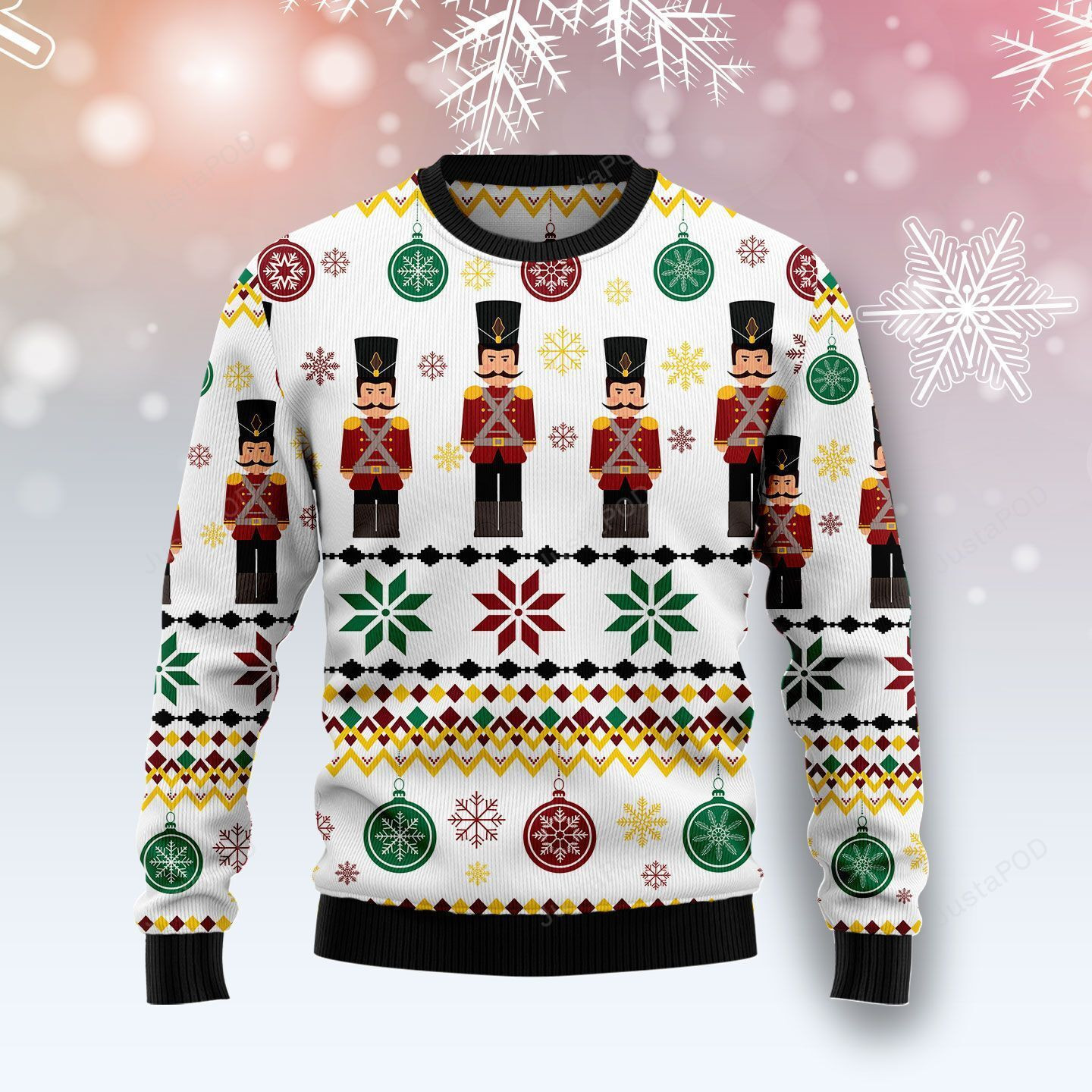 Nutcracker Group Ugly Christmas Sweater Adult 3D Funny Matching for family