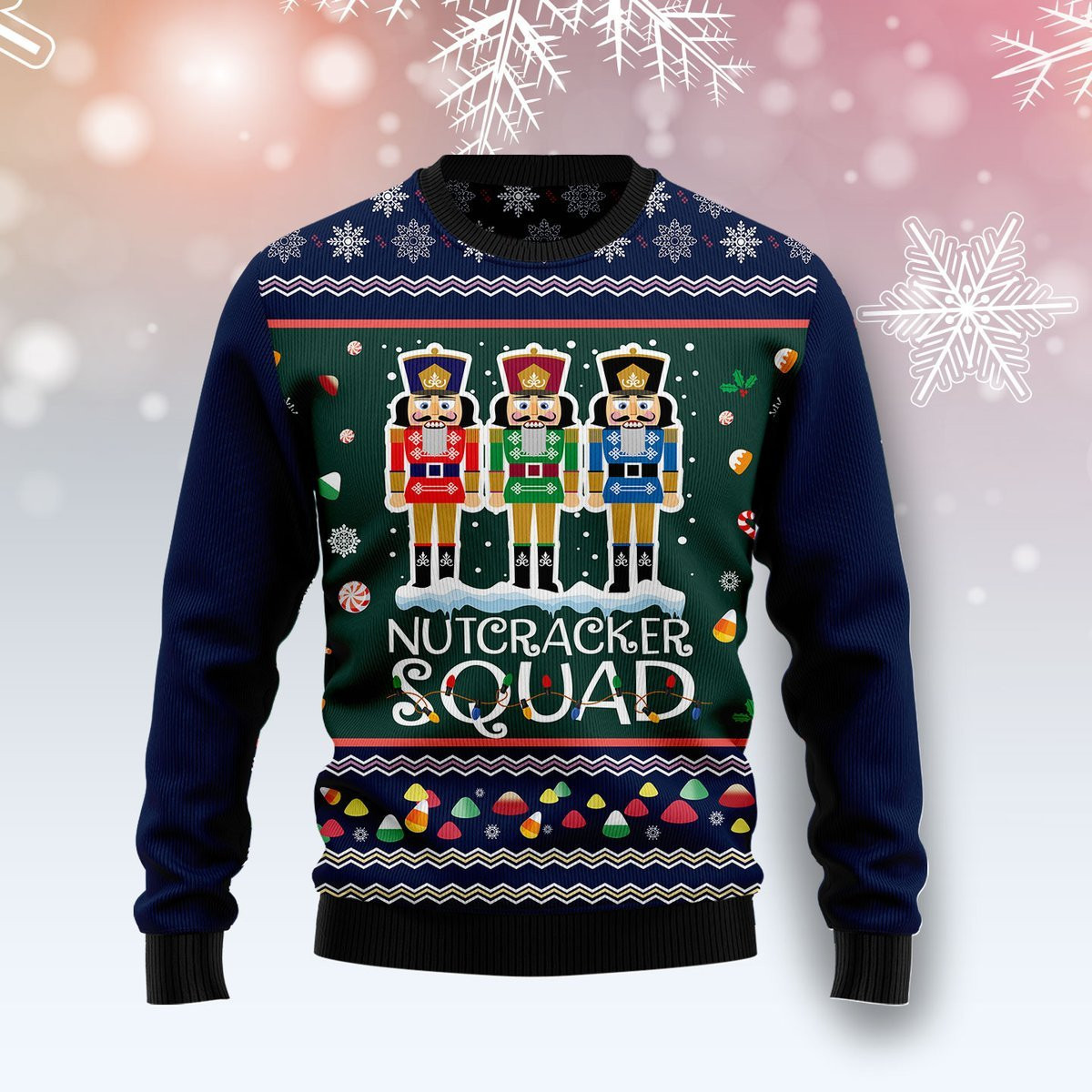 Nutcracker Squad Ugly Christmas Sweater Adult 3D Funny Matching for family