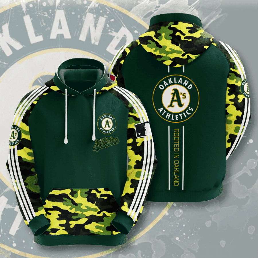 Oakland Athletics 3D All Over Print Hoodie, Zip Hoodie