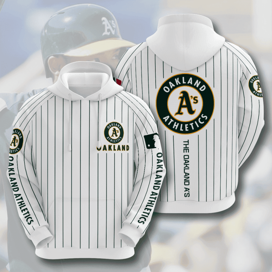Oakland Athletics 3D All Over Print Hoodie, Zip Hoodie
