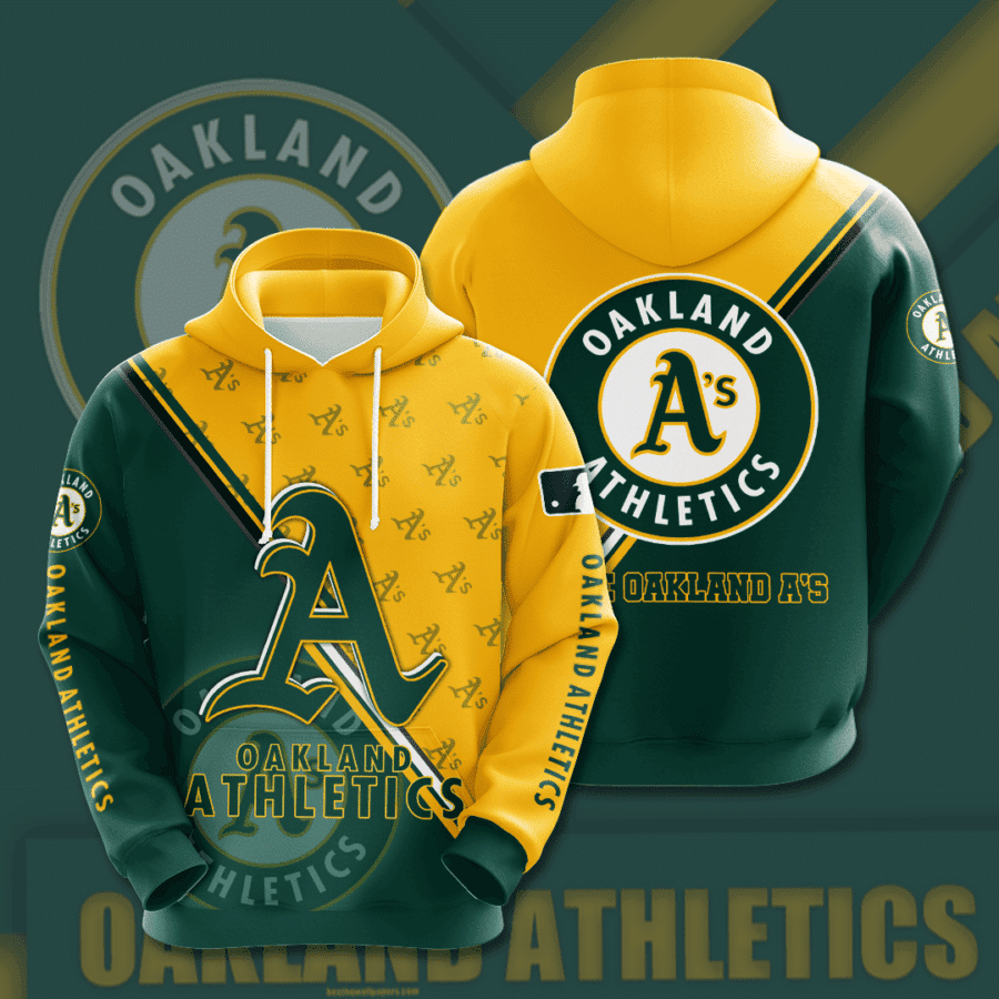 Oakland Athletics 3D All Over Print Hoodie, Zip Hoodie