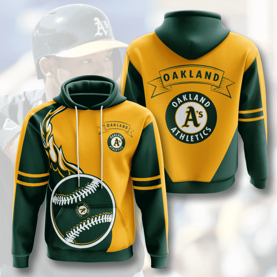 Oakland Athletics 3D All Over Print Hoodie, Zip Hoodie