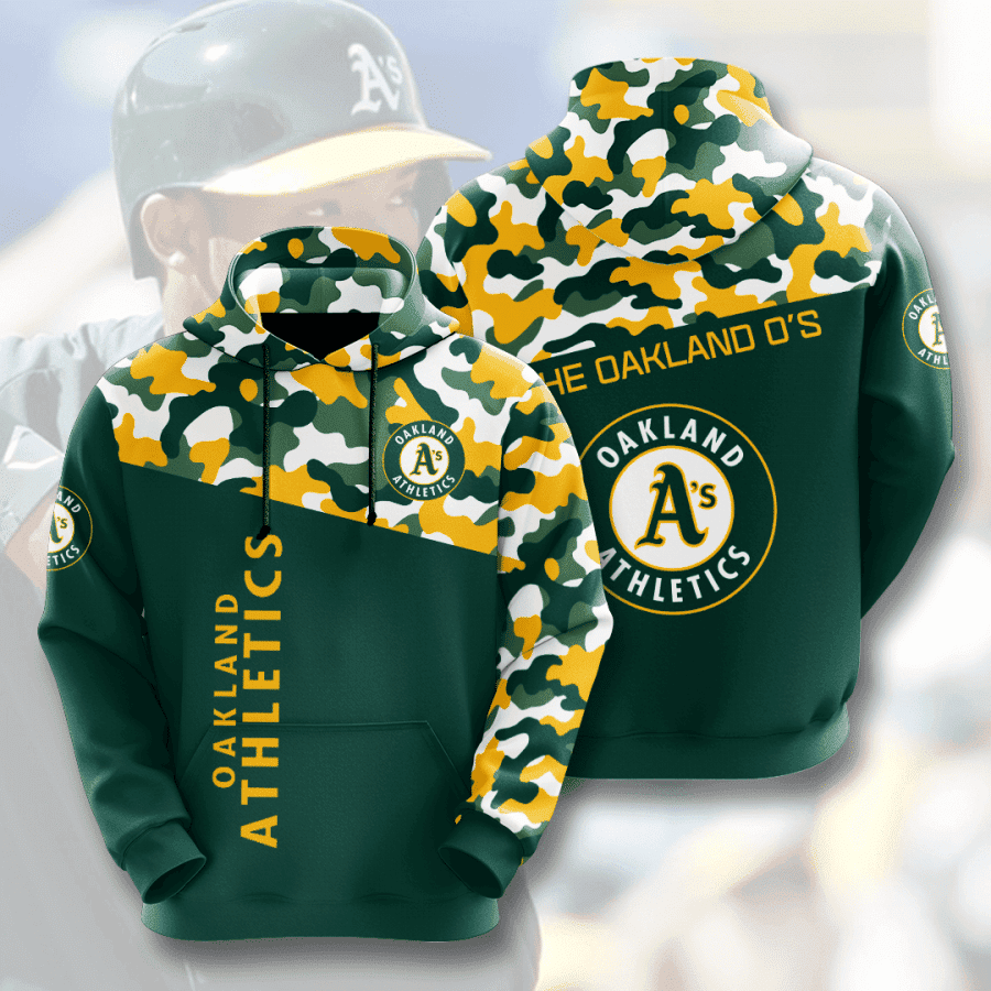 Oakland Athletics 3D All Over Print Hoodie, Zip Hoodie