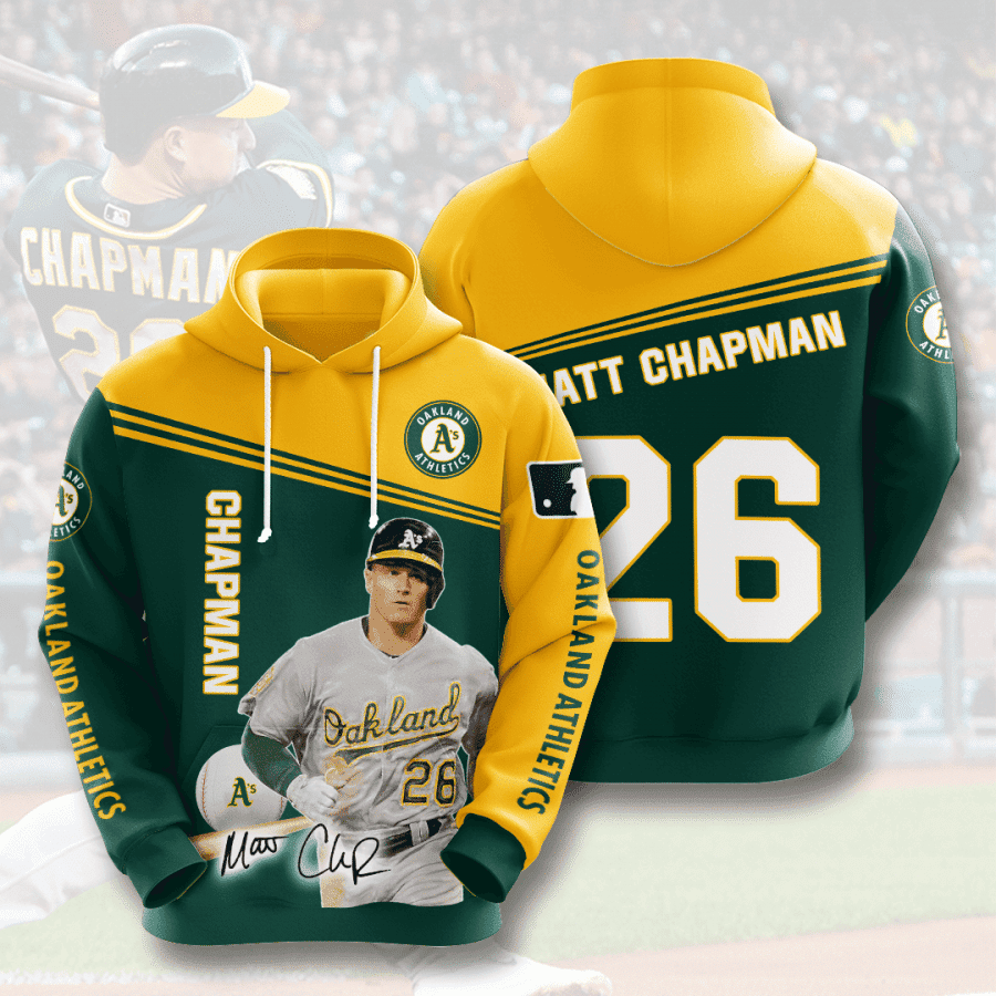 OAKLAND ATHLETICS Matt Chapman Lemahieu 3D All Over Print Hoodie, Zip Hoodie