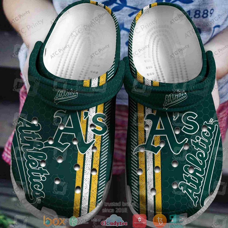 Oakland Athletics MLB Sport Crocs Crocband Clogs Shoes Comfortable For Men Women and Kids
