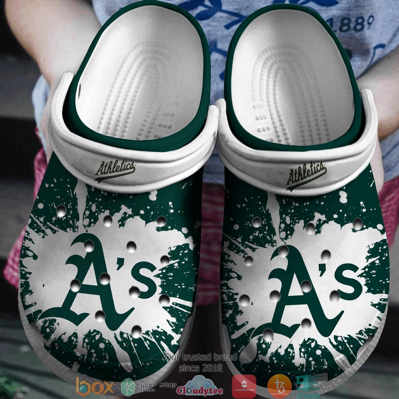 Oakland Athletics MLB Sport Crocs Crocband Clogs Shoes Comfortable For Men Women and Kids
