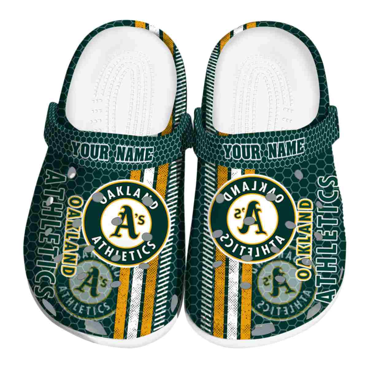 Oakland Athletics MLB Sport Crocs Crocband Clogs Shoes Comfortable For Men Women and Kids