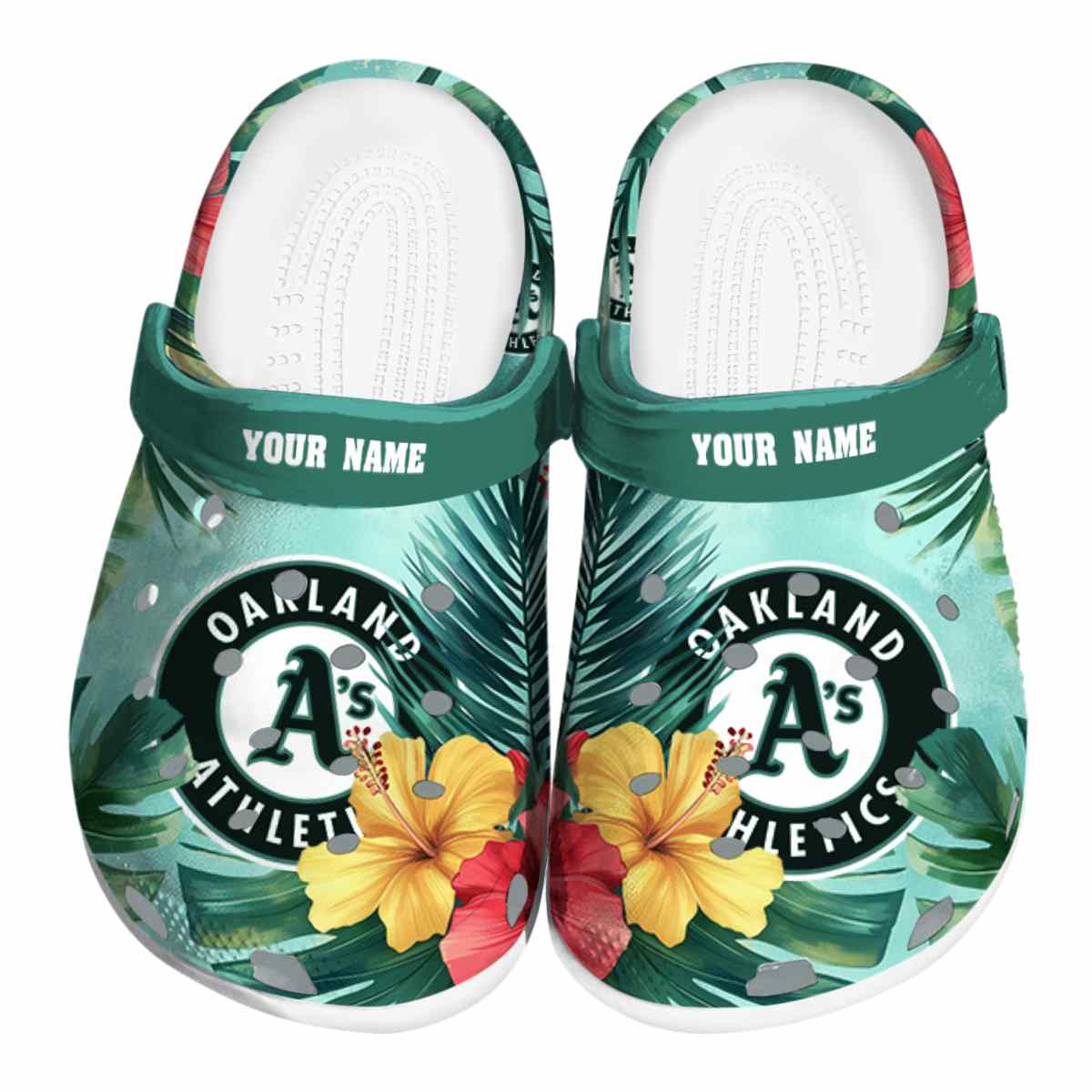 Oakland Athletics MLB Sport Crocs Crocband Clogs Shoes Comfortable For Men Women and Kids
