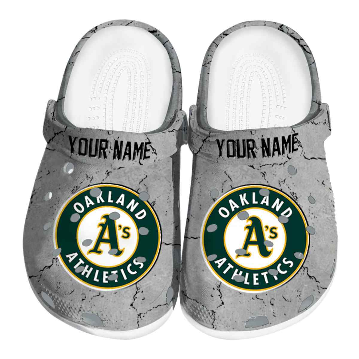 Oakland Athletics MLB Sport Crocs Crocband Clogs Shoes Comfortable For Men Women and Kids