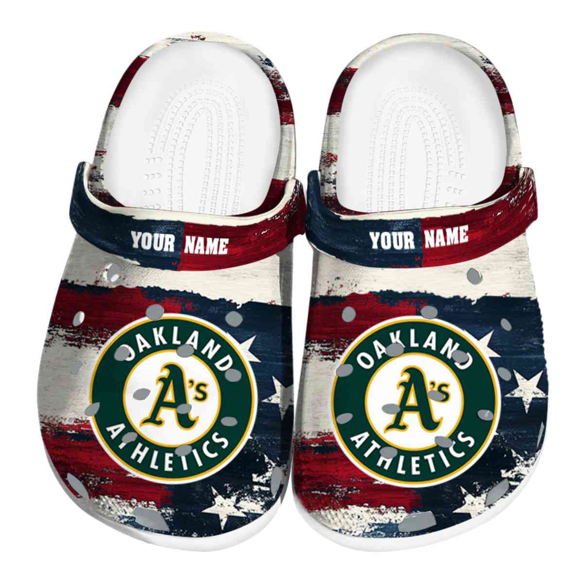 Oakland Athletics MLB Sport Crocs Crocband Clogs Shoes Comfortable For Men Women and Kids