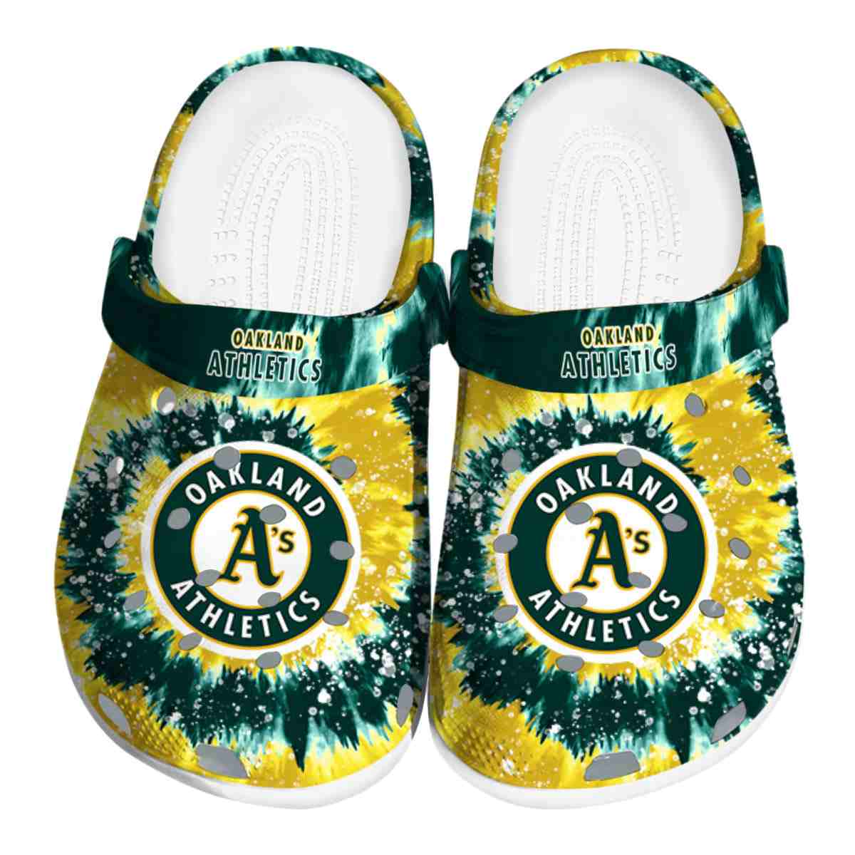 Oakland Athletics MLB Sport Crocs Crocband Clogs Shoes Comfortable For Men Women and Kids