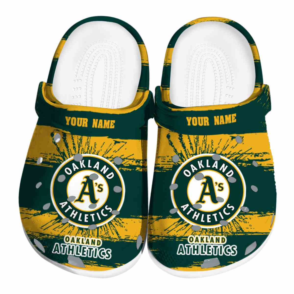 Oakland Athletics MLB Sport Crocs Crocband Clogs Shoes Comfortable For Men Women and Kids