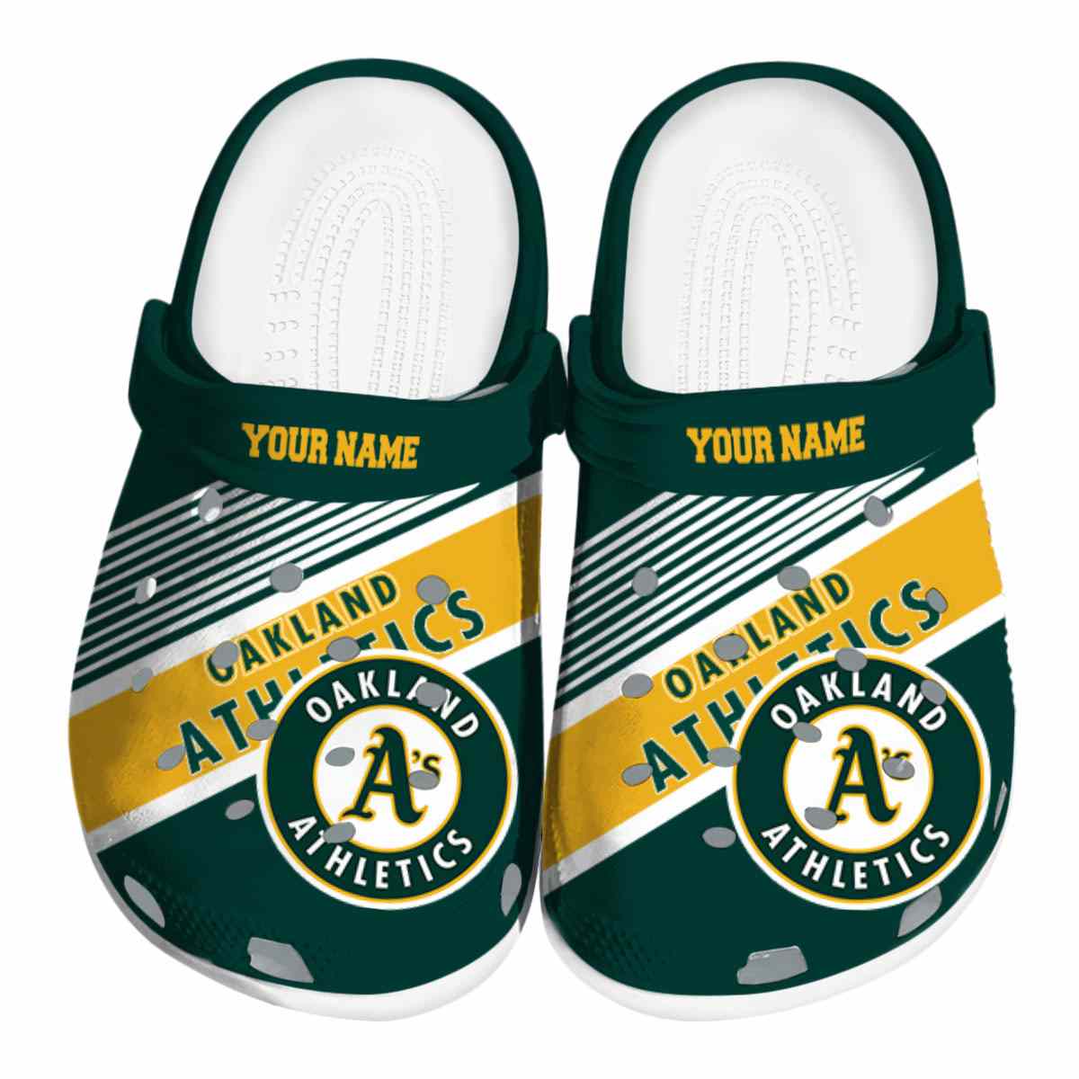 Oakland Athletics MLB Sport Crocs Crocband Clogs Shoes Comfortable For Men Women and Kids