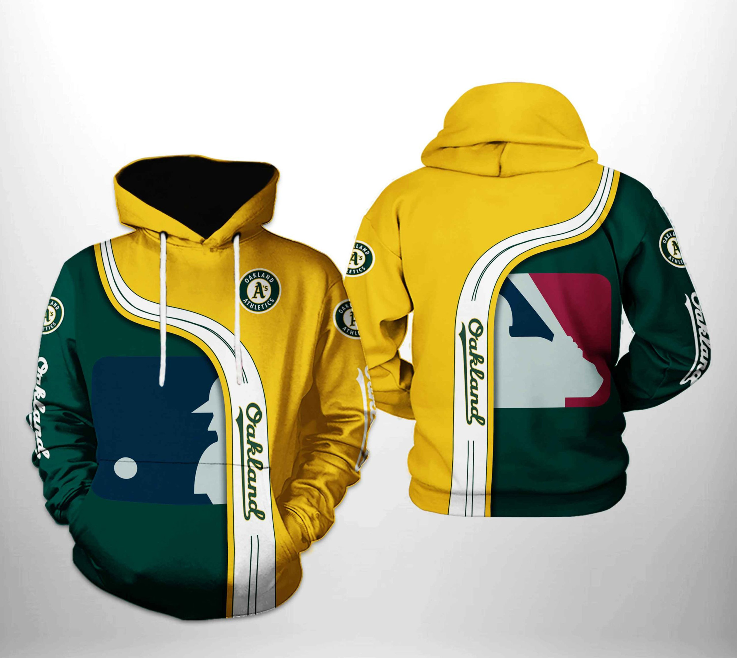Oakland Athletics MLB Team 3D All Over Print Hoodie, Zip Hoodie