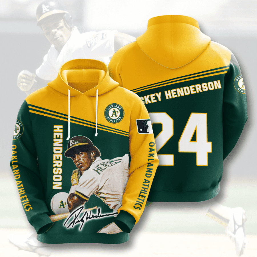 OAKLAND ATHLETICS Rickey Henderson 3D All Over Print Hoodie, Zip Hoodie