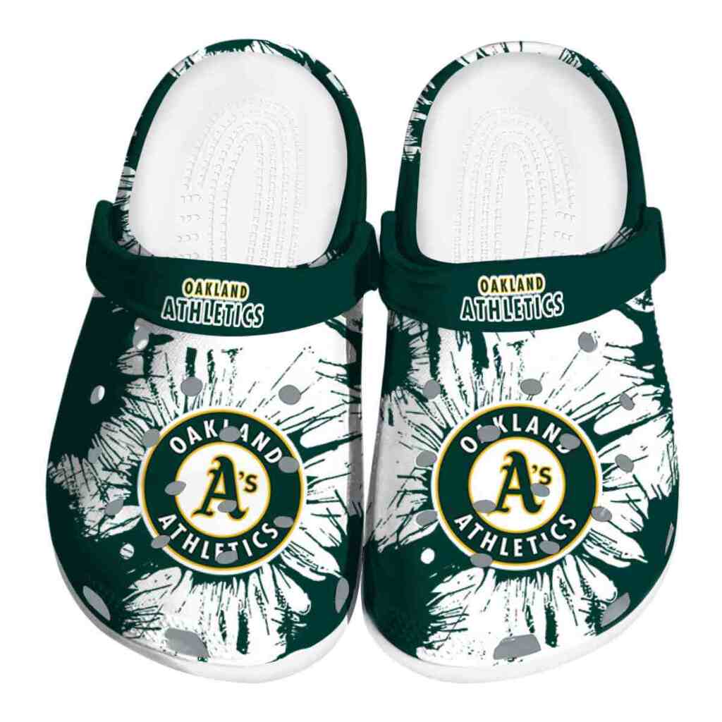 Oakland Athletics Splatter Graphics ClogTVC180143
