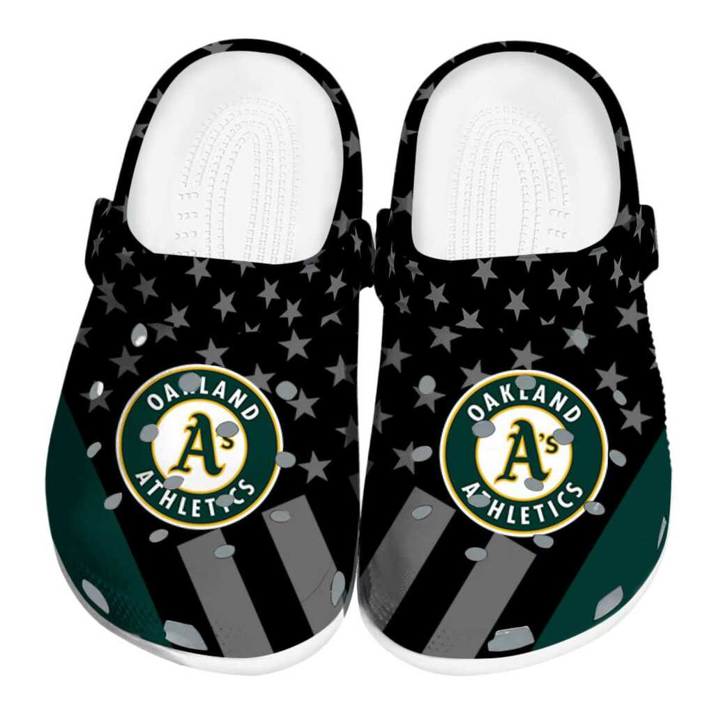 Oakland Athletics Stellar Stripes Theme ClogTVC180143