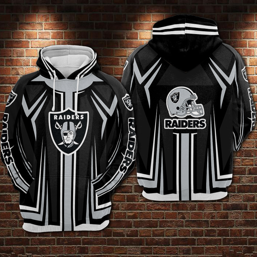 Oakland Raiders 3D All Over Print Hoodie, Zip Hoodie