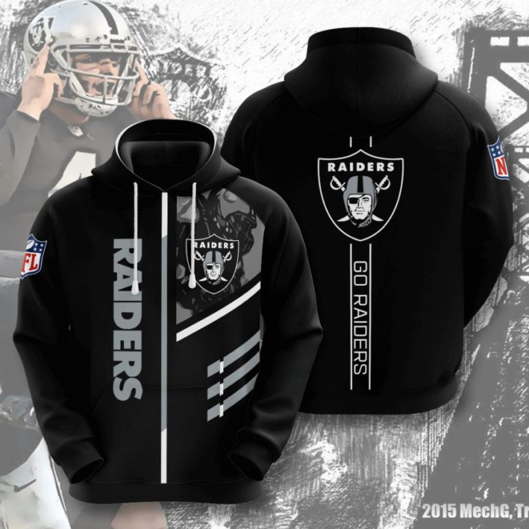 Oakland Raiders 3D All Over Print Hoodie, Zip Hoodie