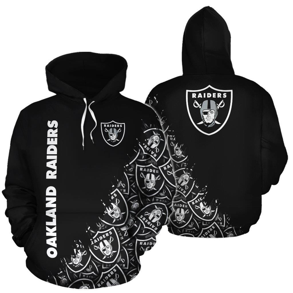 Oakland Raiders 3D All Over Print Hoodie, Zip Hoodie