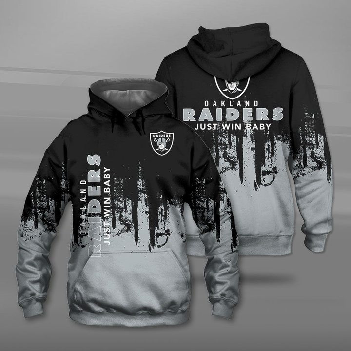 Oakland Raiders 3D All Over Print Hoodie, Zip Hoodie