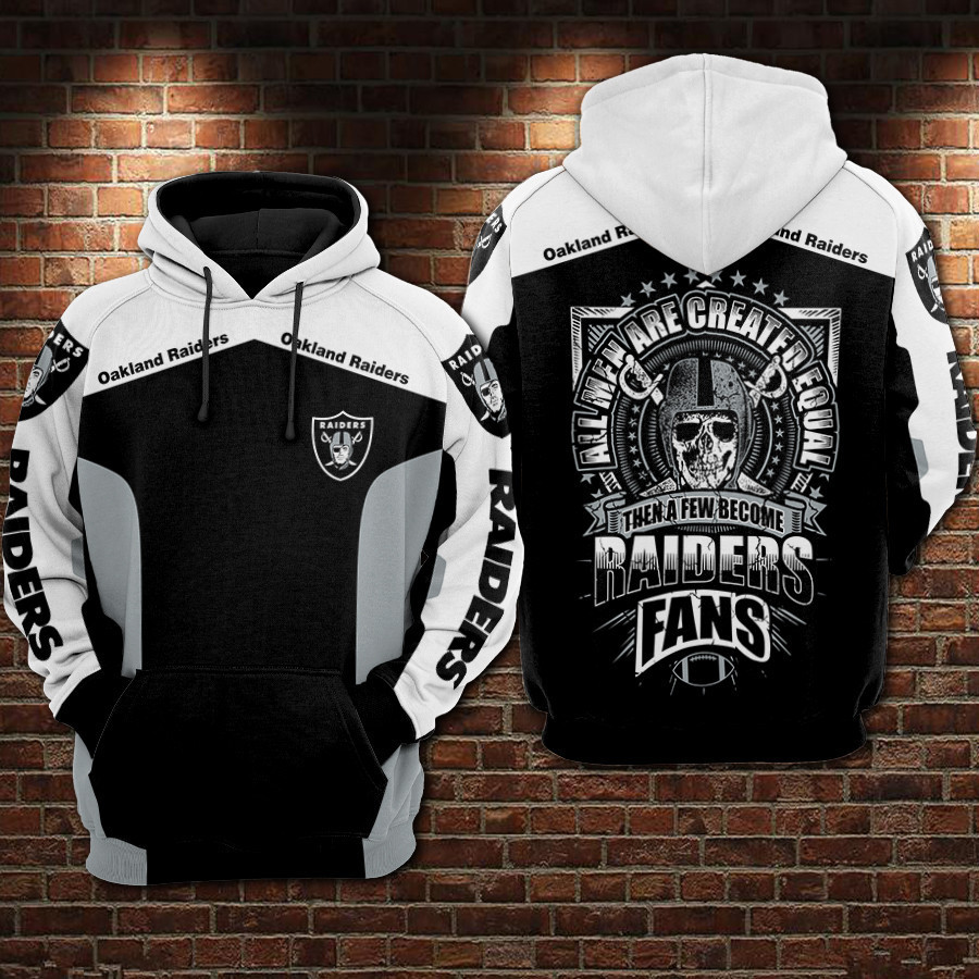 Oakland Raiders 3D All Over Print Hoodie, Zip Hoodie