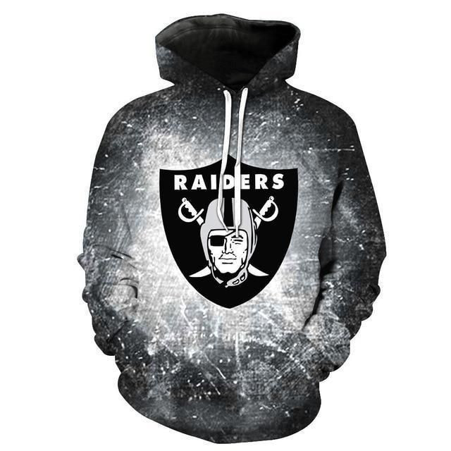 Oakland Raiders 3D All Over Print Hoodie, Zip Hoodie
