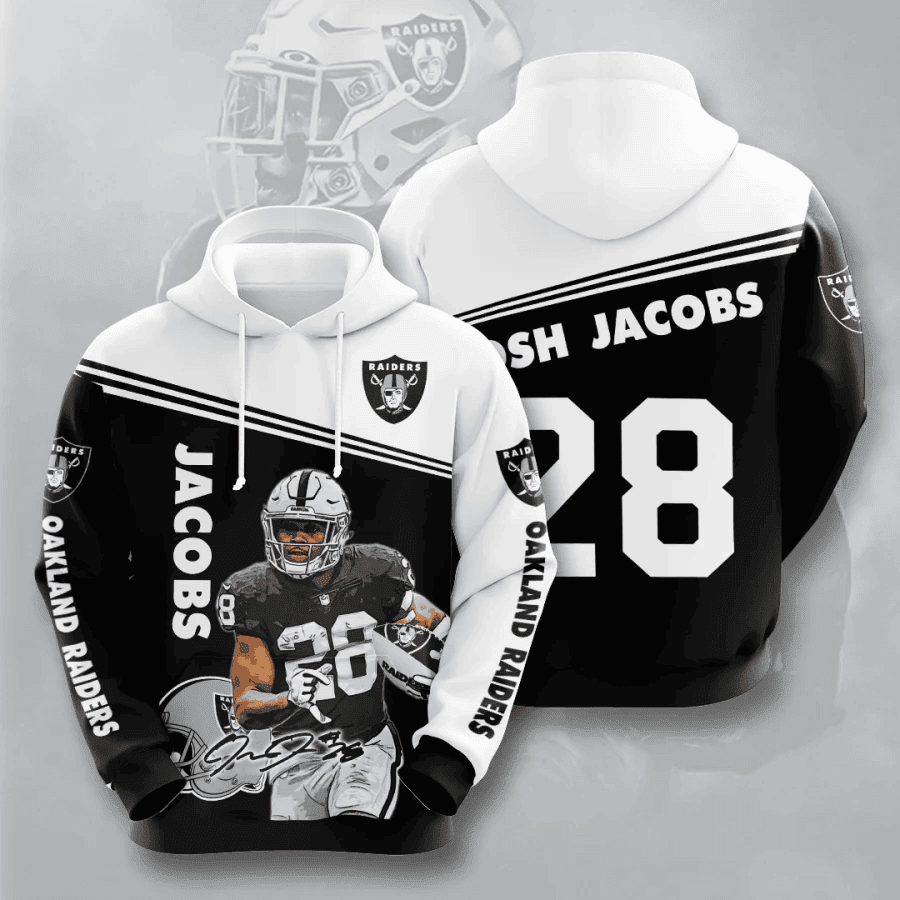 Oakland Raiders 3D All Over Print Hoodie, Zip Hoodie