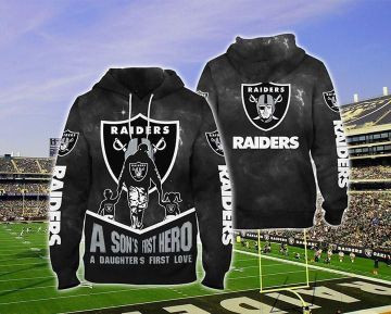 Oakland Raiders 3D All Over Print Hoodie, Zip Hoodie