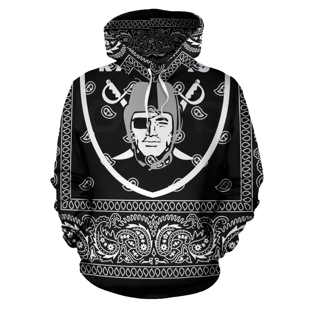 Oakland Raiders 3D All Over Print Hoodie, Zip Hoodie