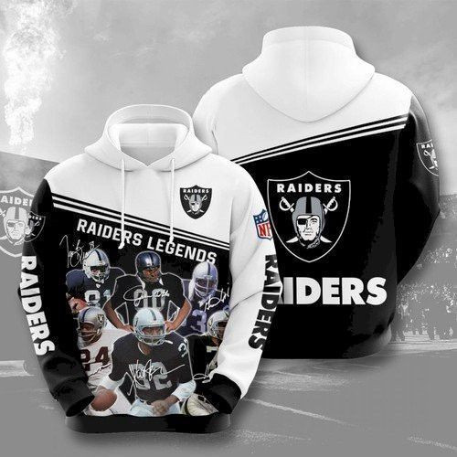 Oakland Raiders 3D All Over Print Hoodie, Zip Hoodie