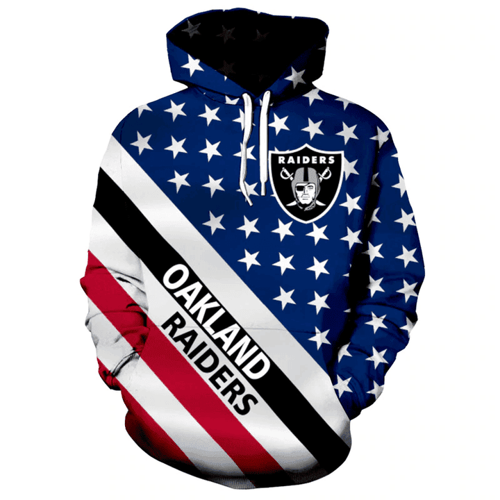 Oakland Raiders 3D All Over Print Hoodie, Zip Hoodie