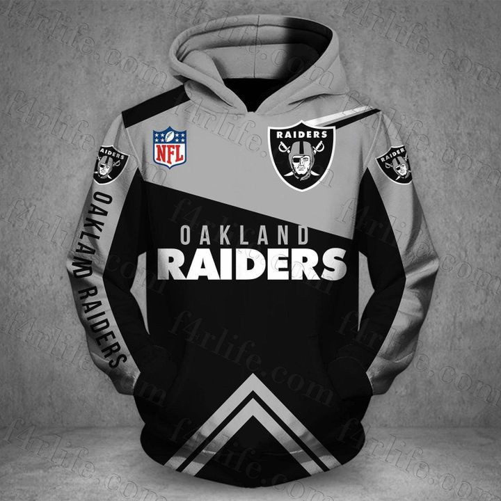 Oakland Raiders 3D All Over Print Hoodie, Zip Hoodie