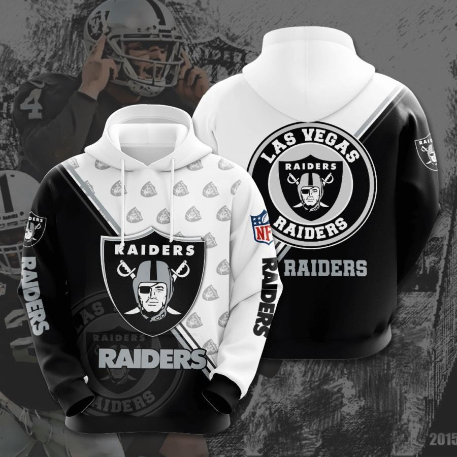 Oakland Raiders 3D All Over Print Hoodie, Zip Hoodie