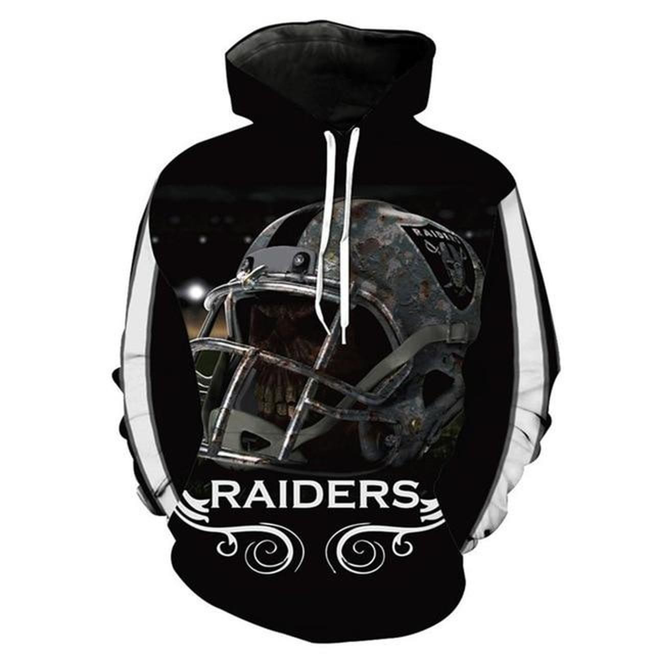 Oakland Raiders 3D All Over Print Hoodie, Zip Hoodie