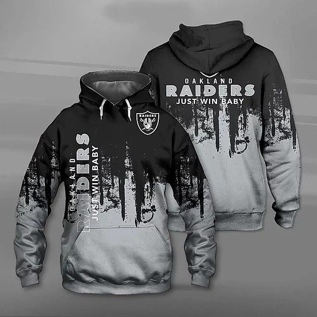 OAKLAND RAIDERS 3D All Over Print Hoodie, Zip Hoodie